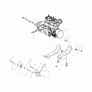 ENGINE MOUNTING - S00SB5AS (4953045304c002)