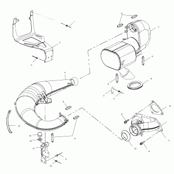 EXHAUST SYSTEM - S00SB5AS (4953045304c004)
