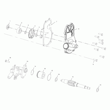 WATER PUMP/OIL PUMP - S00SB5AS (4953045304c007)