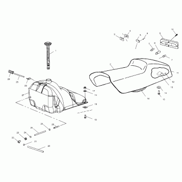 SEAT and GAS TANK - 099SX4FS (4953375337a006)