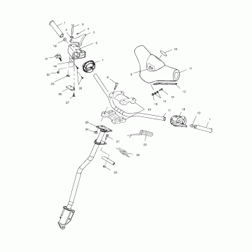 STEERING - HANDLEBAR - 099SX4FS (4953375337b004)