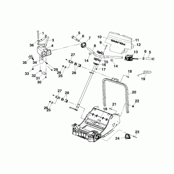STEERING - HANDLEBAR - 099NX4CS (4953455345B005)