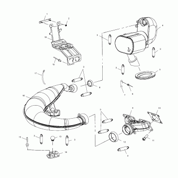 EXHAUST - 099NX4CS (4953455345C008)