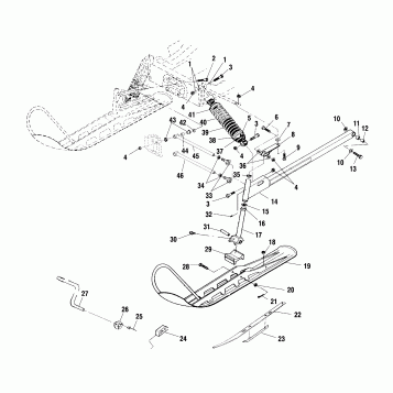 FRONT SUSPENSION and SKI - S00LD3AS (4953535353b001)