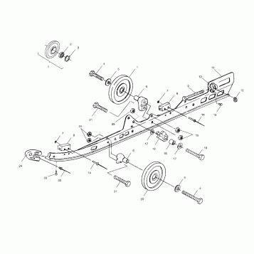 RAIL MOUNTING (SUSPENSION) - S00LD3AS (4953535353b008)