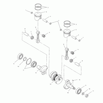 PISTON and CRANKSHAFT - S00LT3AS (4958075807c003)