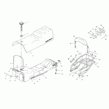 SEAT and GAS TANK - S00SD5BS (4953885388a006)