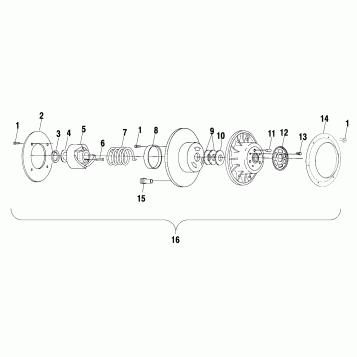 DRIVEN CLUTCH - S00SD5BS (4953885388b014)