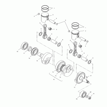 PISTON and CRANKSHAFT - S00SD5BS (4953885388c007)