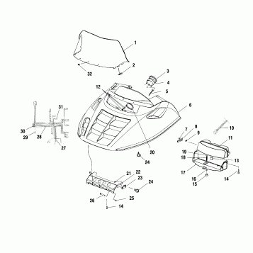 HOOD ASSEMBLY - S00LB4AS (4953895389a009)