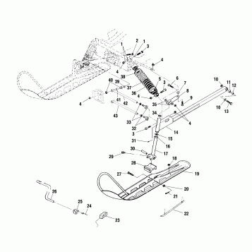 FRONT SUSPENSION and SKI - S00LB4AS (4953895389a013)