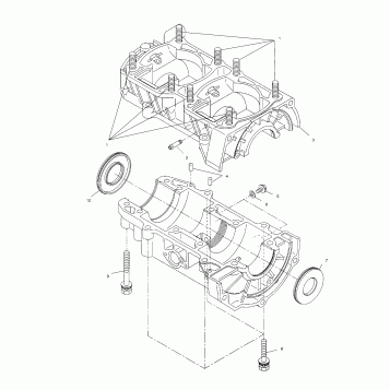 CRANKCASE - 099SX4FS (4953375337c003)