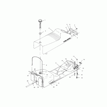 SEAT and GAS TANK - S00SR5AS (4953915391a005)
