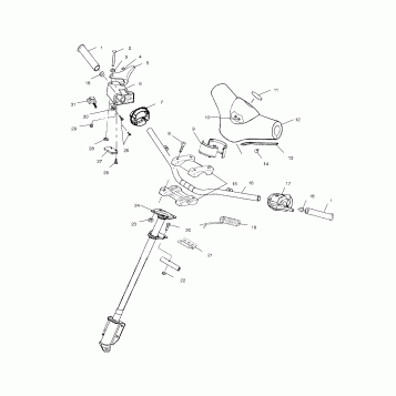 STEERING - HANDLEBAR - S00SR5AS (4953915391b001)