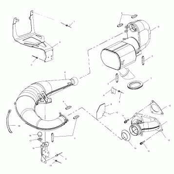EXHAUST SYSTEM - S00SR5AS (4953915391c001)