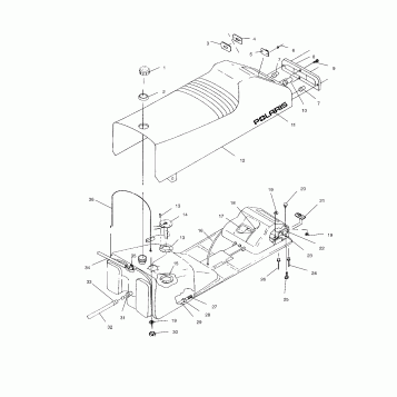 SEAT and GAS TANK - S00SD4BS (4953925392a006)