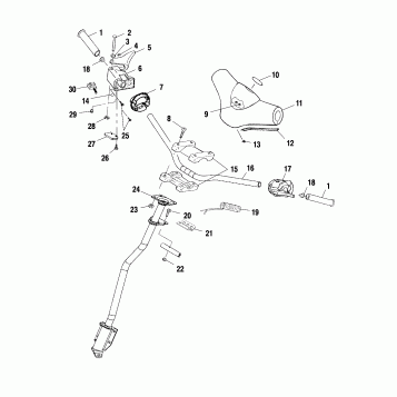 STEERING - HANDLEBAR - S00SD4BS (4953925392b005)