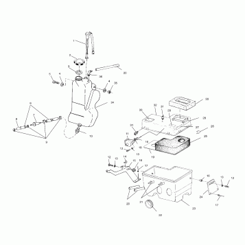 OIL TANK / AIR BOX - S00SD4BS (4953925392c005)