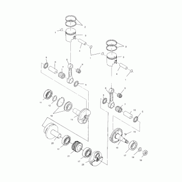 PISTON and CRANKSHAFT - S00SD4BS (4953925392c008)