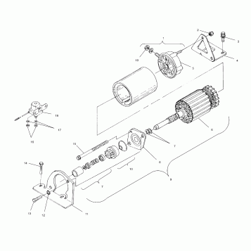 STARTING MOTOR - S00SD4BS (4953925392d001)