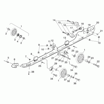 RAIL MOUNTING (SUSPENSION) - S00SB6AS (4953935393b008)