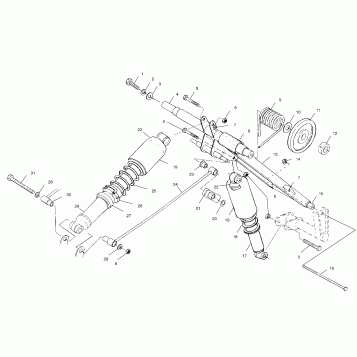 REAR TORQUE ARM - S00ST4BS (4953945394c002)