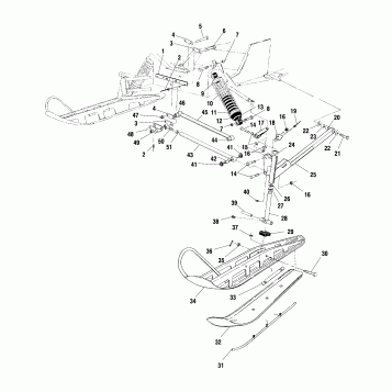 FRONT SUSPENSION and SKI - S00SU4BS (4953955395b001)