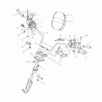 STEERING - HANDLEBAR - S00SU4BS (4953955395b006)