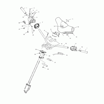 STEERING - HANDLEBAR - S00ST5BS (4953965396B005)