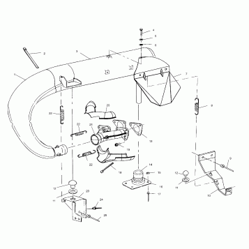 EXHAUST SYSTEM - S00ST5BS (4953965396C003)
