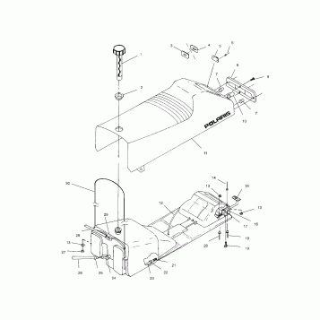 SEAT and GAS TANK - S00SB5BSA (4953975397a006)