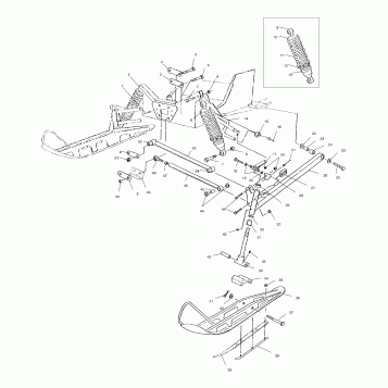 FRONT SUSPENSION and SKI - S00SB5BSA (4953975397b001)