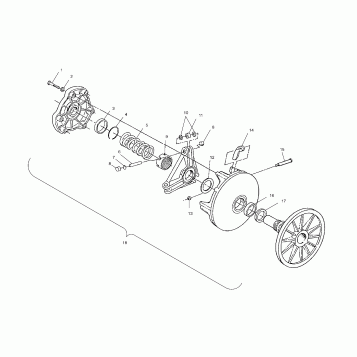 DRIVE CLUTCH - S00SB5BSA (4953975397b011)