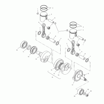 PISTON and CRANKSHAFT - S00SB5BSA (4953975397c005)