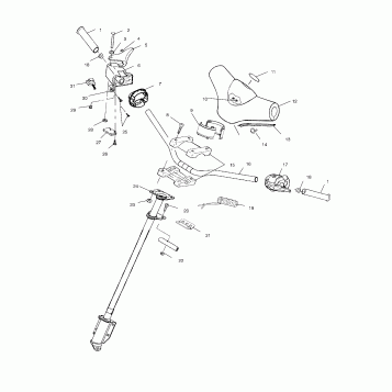 STEERING - HANDLEBAR - S00SR5BS (4953985398b003)