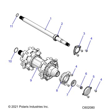 DRIVE TRAIN, JACKSHAFT and DRIVESHAFT - S23TKP9FS (C602080)