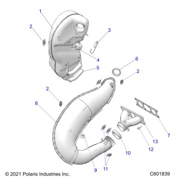 ENGINE, EXHAUST - S22TDL6KSA (C601277)
