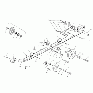 RAIL MOUNTING (SUSPENSION) - S00SB8AS (4954015401b009)
