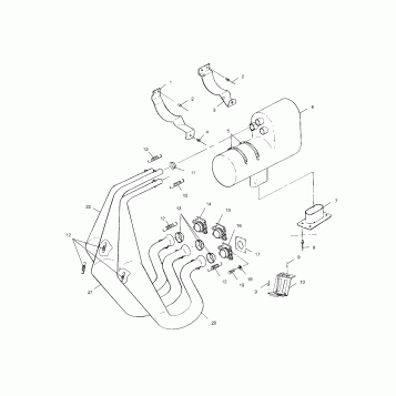 EXHAUST SYSTEM - S00SB8AS (4954015401c004)