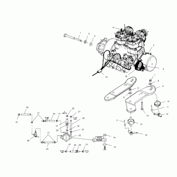 ENGINE MOUNTING - S00NX4CS (4954025402C006)