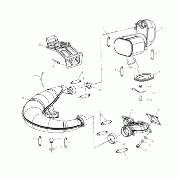 EXHAUST SYSTEM - S00NX4CS (4954025402C008)