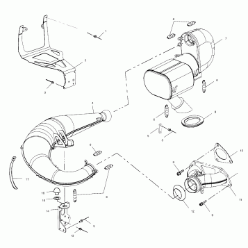 EXHAUST SYSTEM - S00SP5CS (4954035403c007)