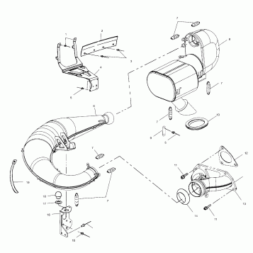 EXHAUST SYSTEM - S00SP6ES (4954045404c007)