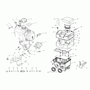 OIL TANK/AIR BOX - S00SD6DS (4954055405C001)