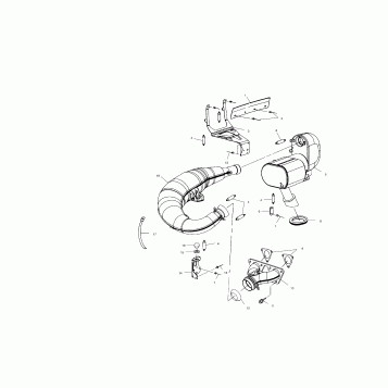 EXHAUST SYSTEM - S00SD7AS (4954085408C002)