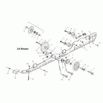 RAIL MOUNTING (SUSPENSION) - S00SS7AS (4954095409c001)