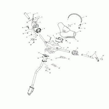 STEERING - HANDLEBAR - S00SR8BS (4954115411B004)