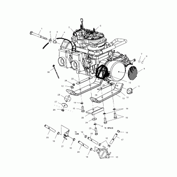 ENGINE MOUNTING - S00SR8BS (4954115411C003)