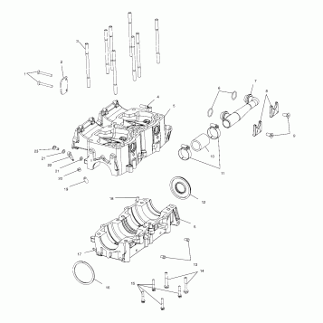 CRANKCASE - S00SS7AS (4954095409c009)