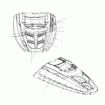 HOOD - FOAM/FOIL - S00SR7ASA (4954105410a011)
